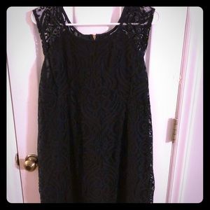 Beautiful 2X Lace Black Maternity Dress.